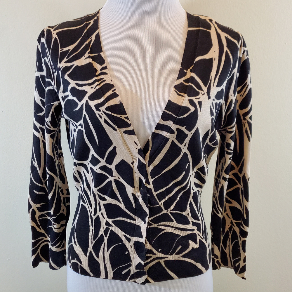 Abstract Print Cardigan
